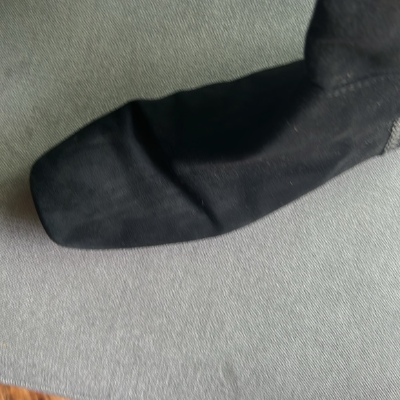 Tory Burch suede black knee high riding boots with snakeskin, good condition! - Picture 9 of 11